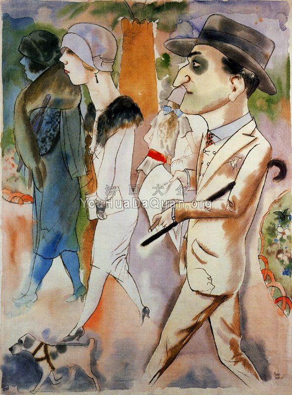 Spring in Paris - 乔治·格罗兹